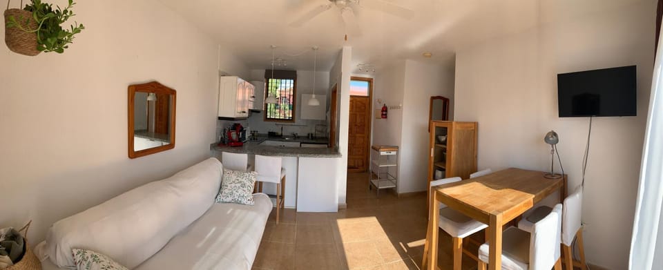 Living room, kitchen
