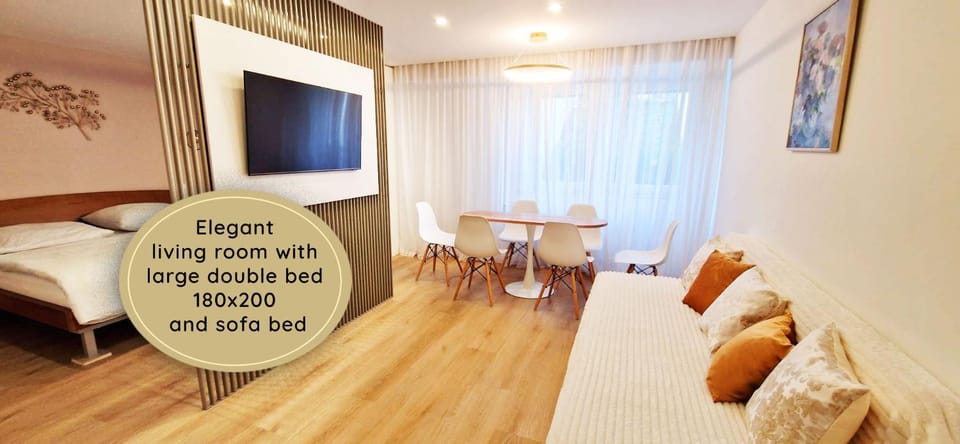 Bed, TV and multimedia, Living room, Photo of the whole room