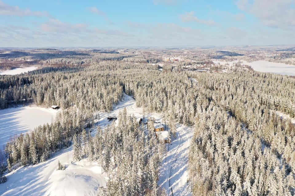 Nearby landmark, Day, Natural landscape, Bird's eye view, Winter