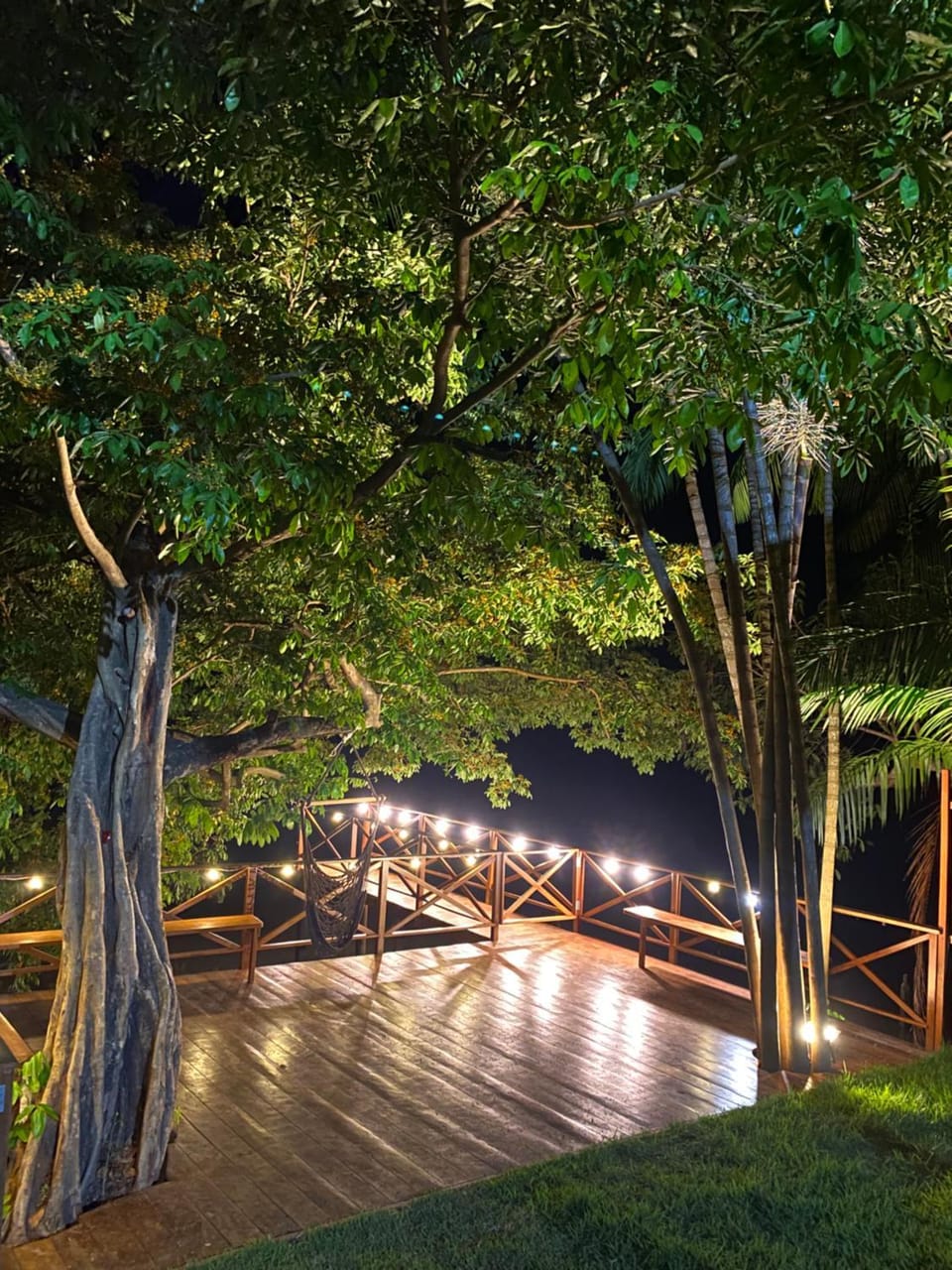 Night, Natural landscape, River view
