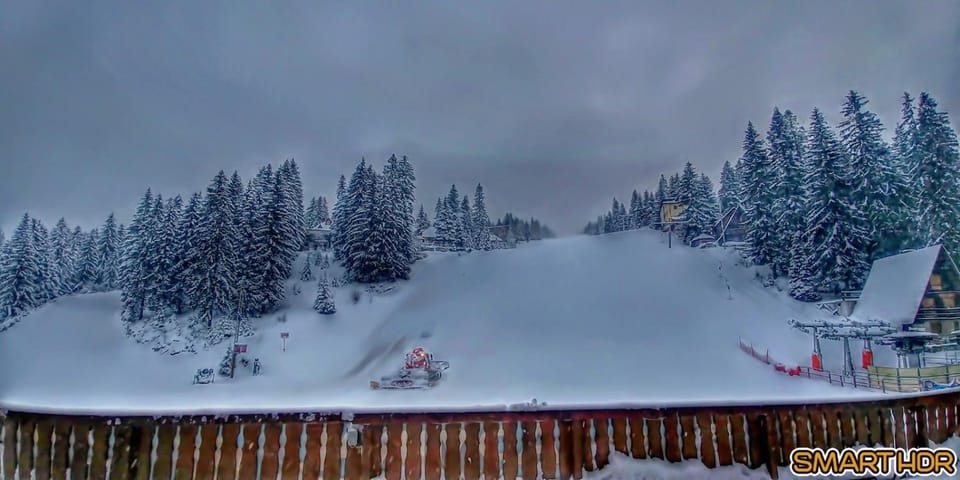 Natural landscape, Winter, Skiing