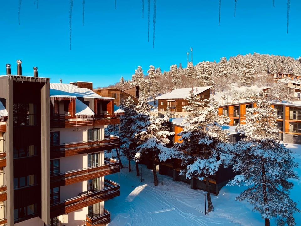 Property building, Day, Natural landscape, Winter, Balcony/Terrace, Mountain view