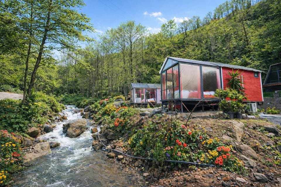 Day, Natural landscape, Mountain view, River view