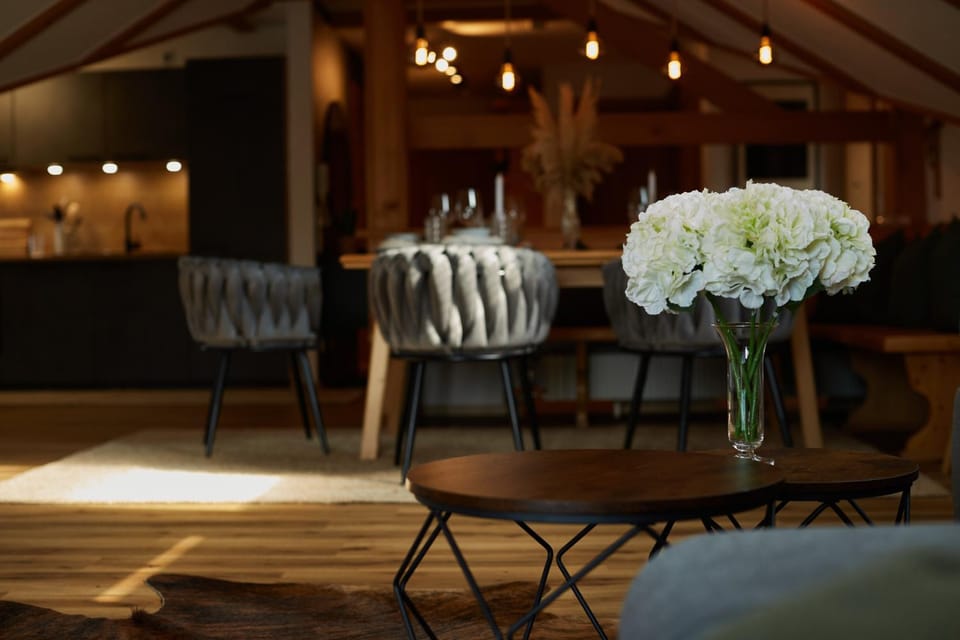Living room, Seating area, Dining area