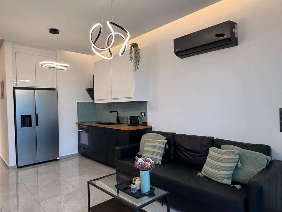 Living room, kitchen