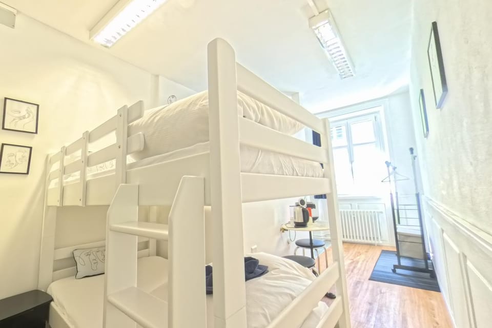 Bed, Photo of the whole room, Bedroom, bunk bed