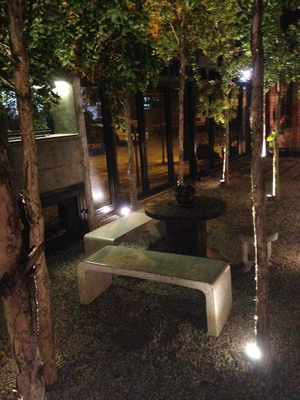 Night, Natural landscape, Garden, Garden view