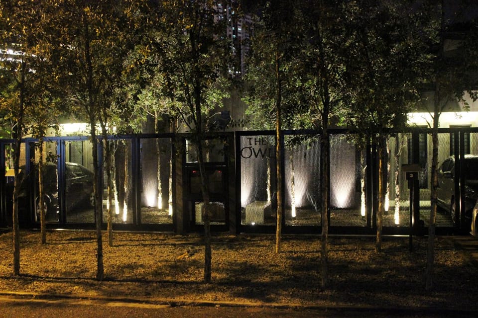 Property building, Night, Natural landscape, Garden, Garden view