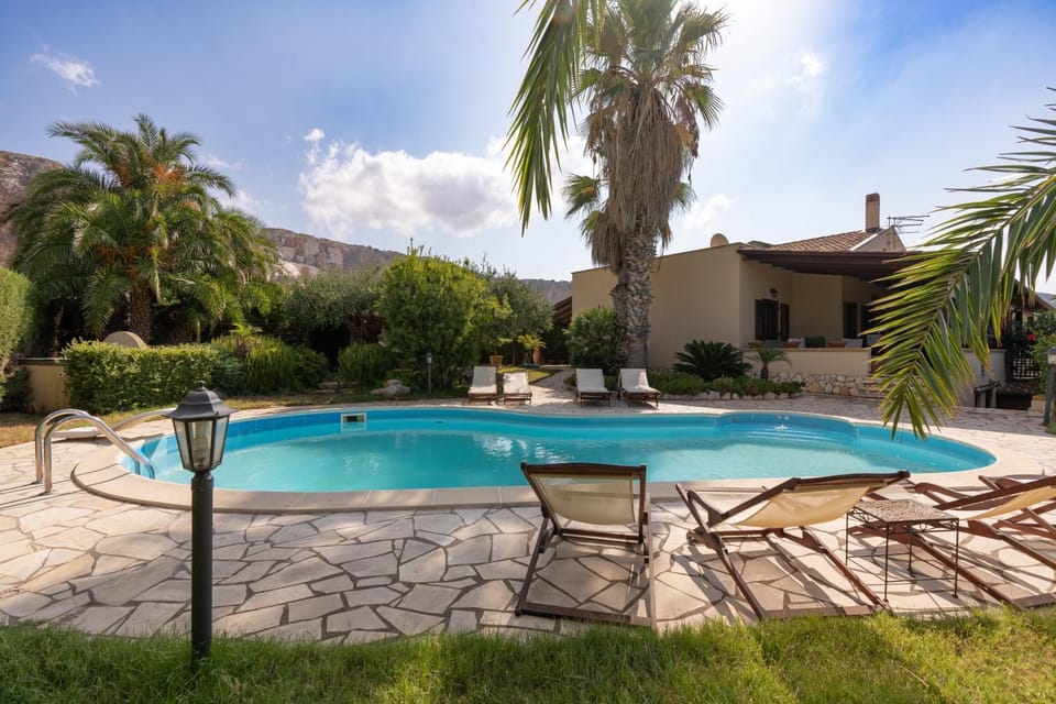 Property building, Living room, Swimming pool