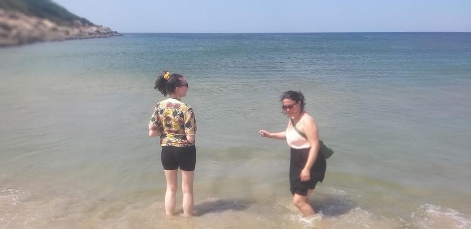 People, Natural landscape, Beach, Sea view