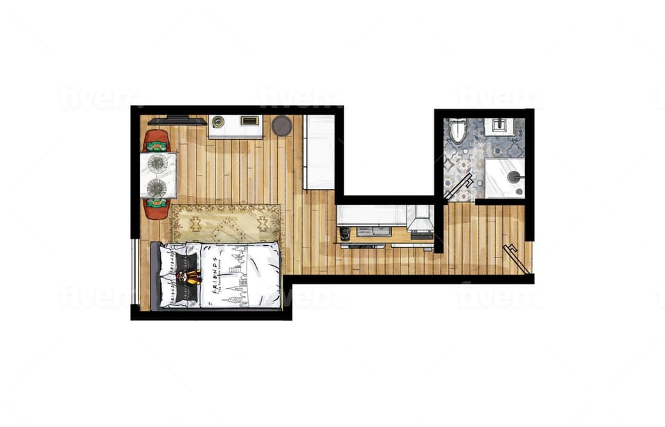 Floor plan, Food