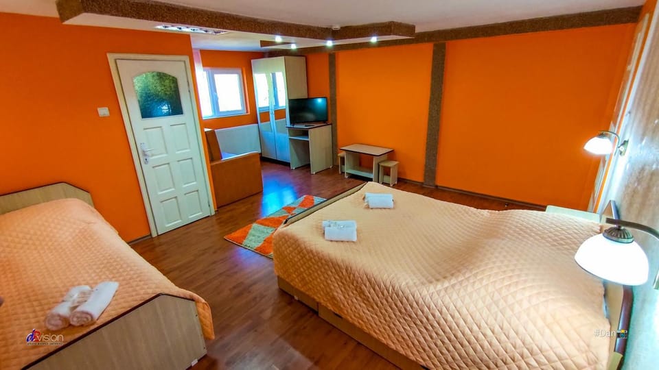 Bed, TV and multimedia, Living room, Photo of the whole room, Seating area, Bedroom