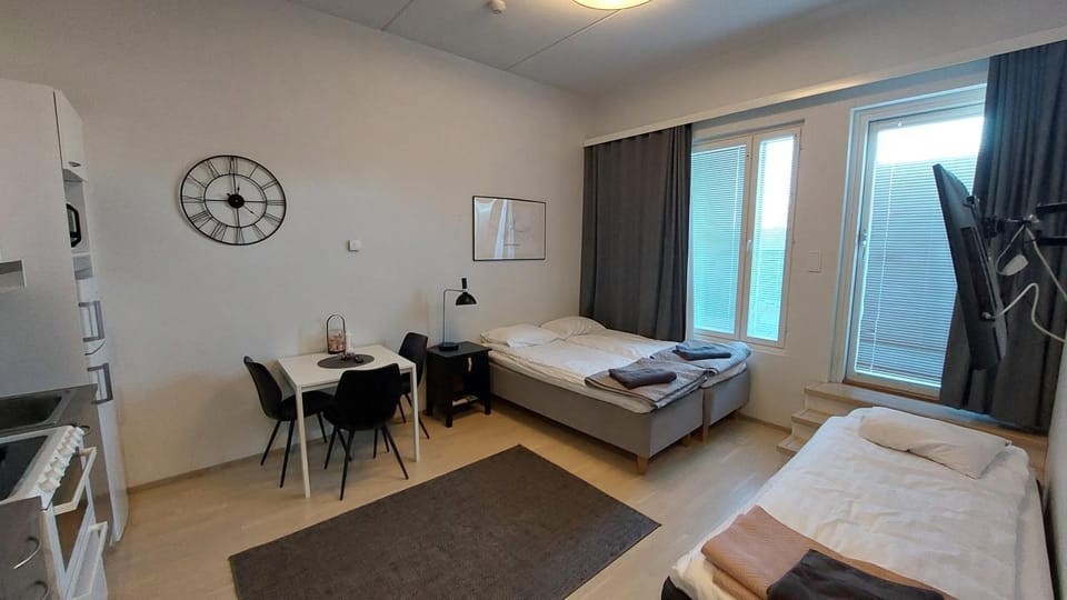 Top location city center studio with balcony and free parking Kotimaailma Apartments Apartment in Finland