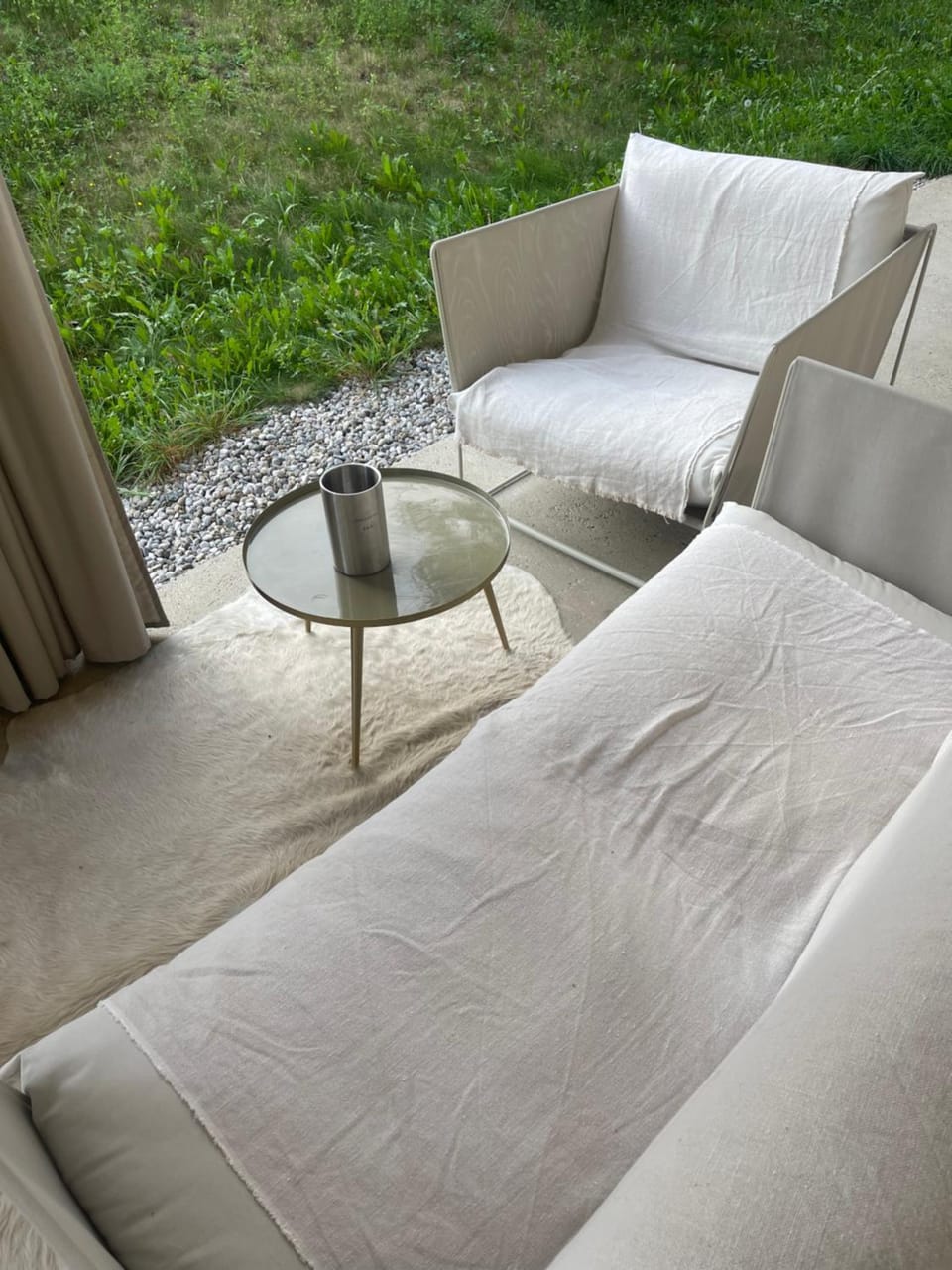 Property building, Patio, Garden, Seating area, Garden view