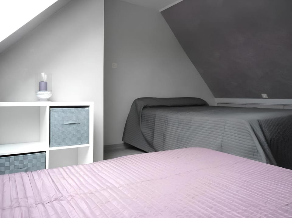 Property building, Living room, Bedroom