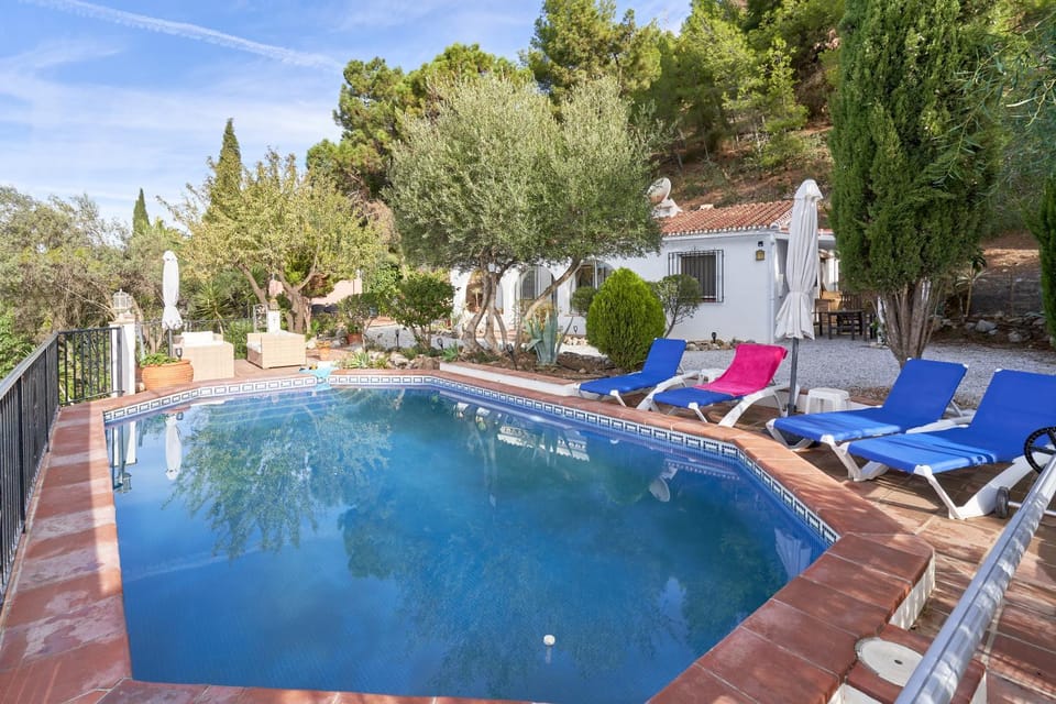 Property building, Living room, Swimming pool