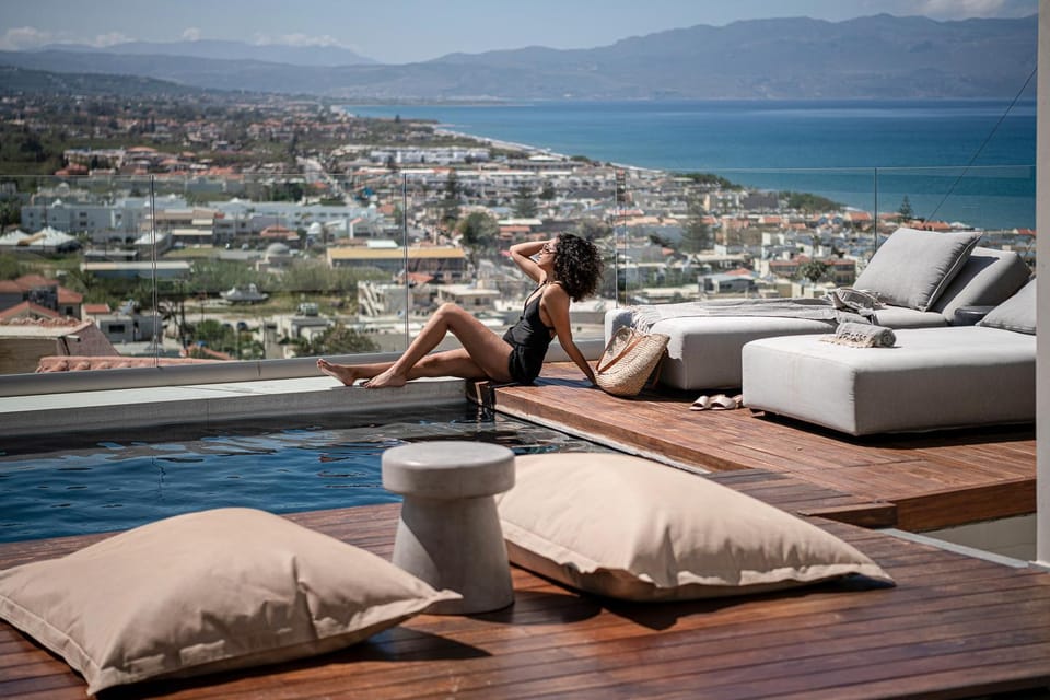 View (from property/room), Pool view, Sea view, Swimming pool
