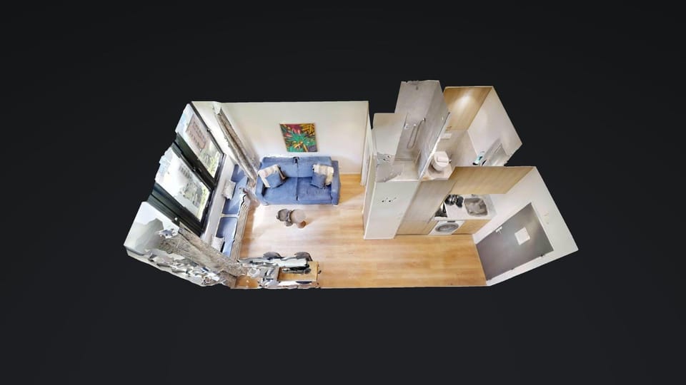Night, Living room, Floor plan, Dining area
