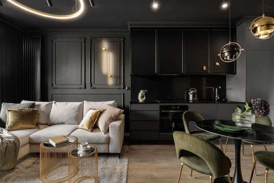 Living room, Seating area, Dining area