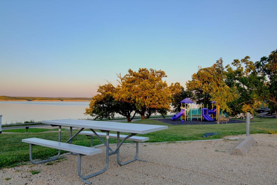 Natural landscape, Children play ground, Lake view