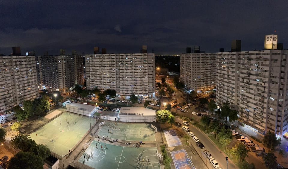 Property building, Night, City view