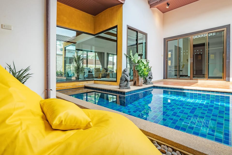 Patio, Seating area, Pool view, Swimming pool, Inner courtyard view