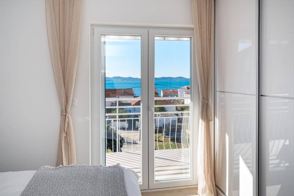 Bed, View (from property/room), Bedroom, Sea view