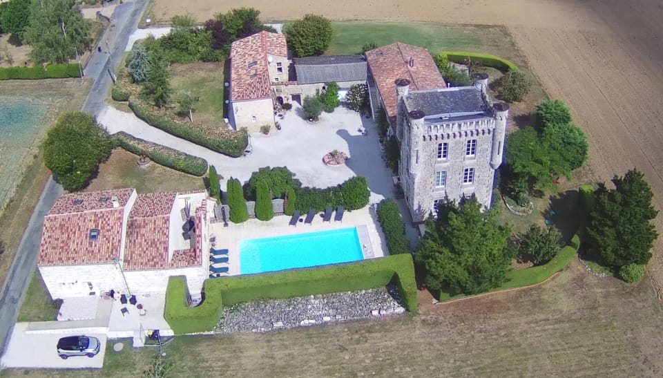 Natural landscape, Bird's eye view, Swimming pool