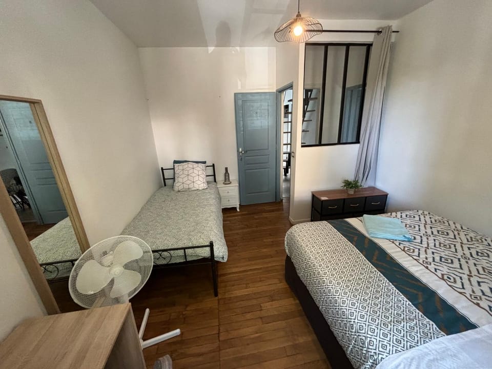 B1 Appart 2022 - 10min PARIS/EXPO - 5 rooms/6 beds Apartment in Île-de-France