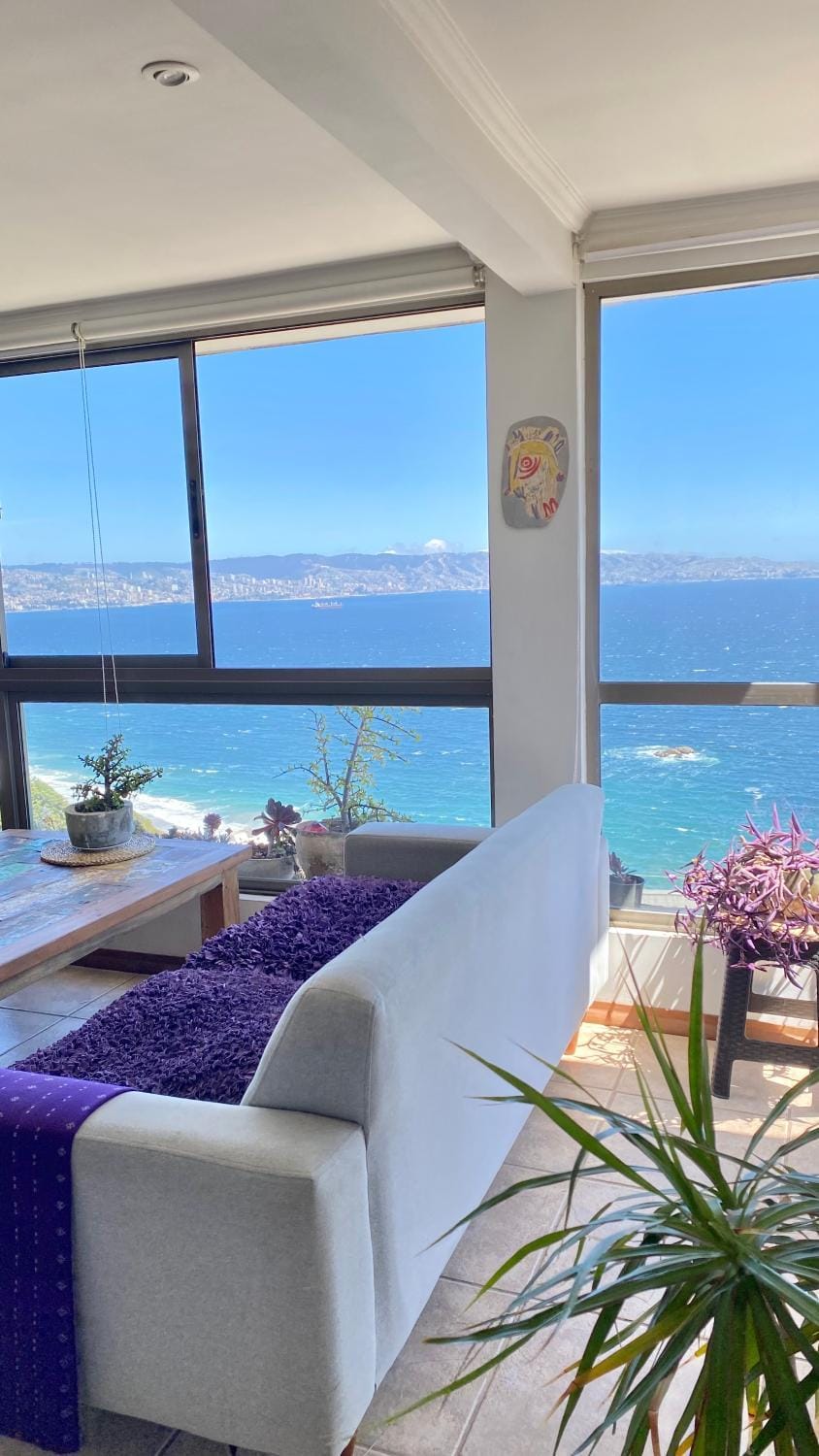 Departamento en Reñaca con hermosa vista al Mar Apartment in Vina del Mar