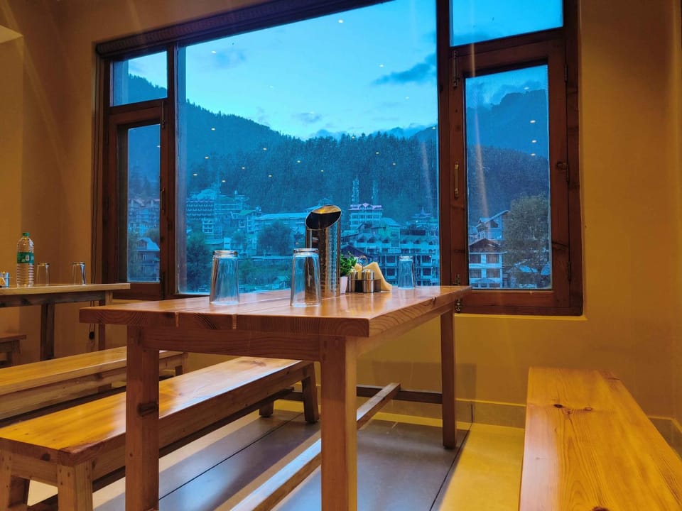 Natural landscape, Dining area, Mountain view