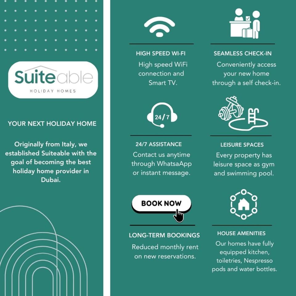 Blazing apartment by the seaside - Suiteable Apartment in Dubai