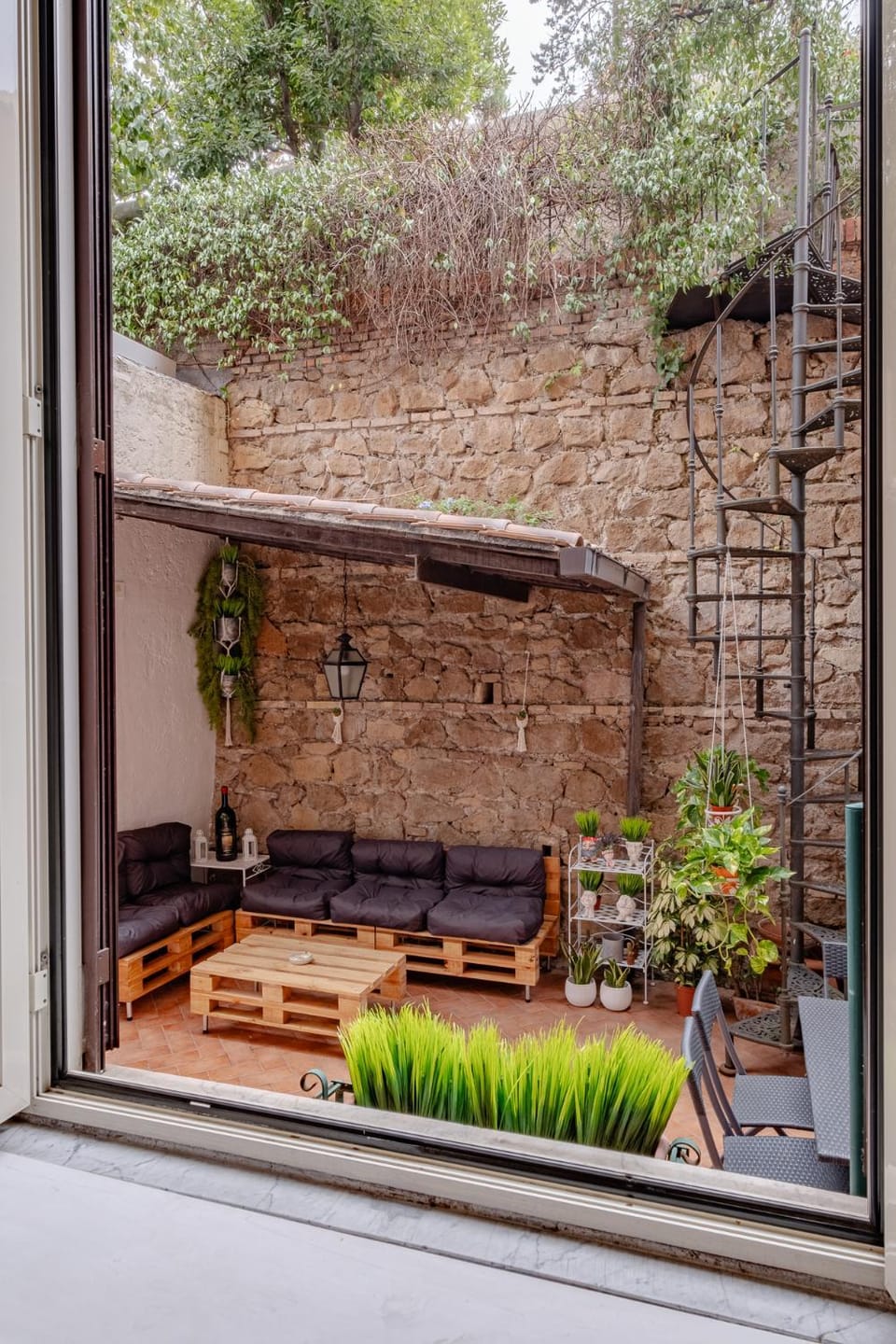 Patio, Balcony/Terrace, Garden view
