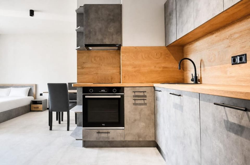 Bed, Bedroom, kitchen