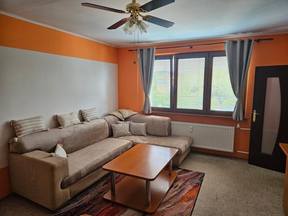 View (from property/room), Living room, Seating area, City view, Inner courtyard view