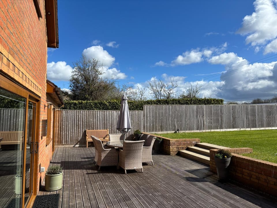 Patio, Seating area, Garden view