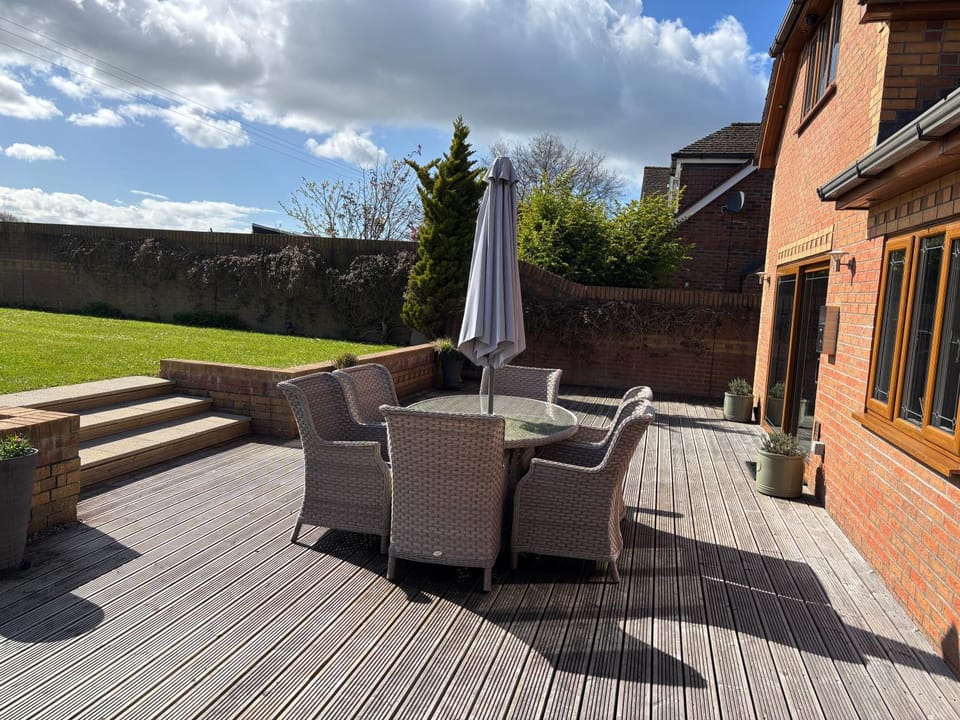 Patio, Garden, Seating area, Garden view