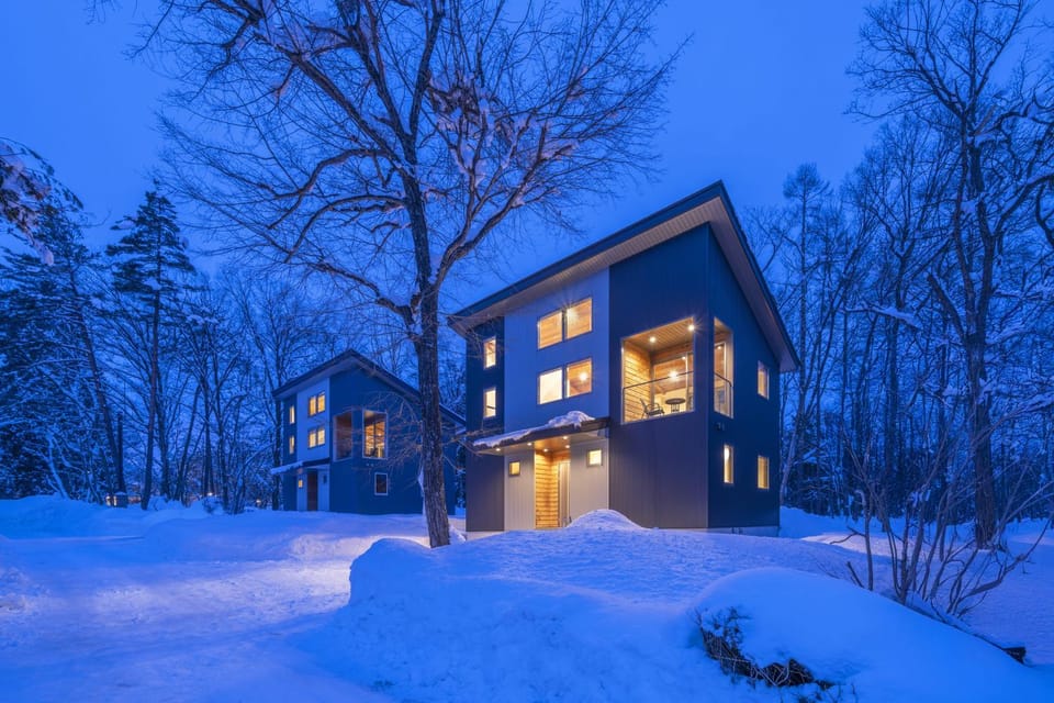 Property building, Night, Natural landscape, Winter