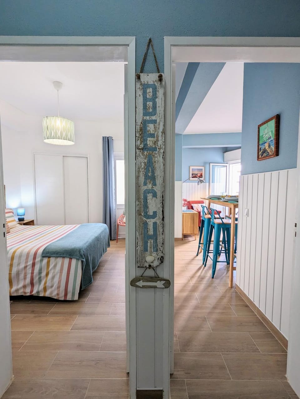 CoralBlu, stylish beachside flat - Fast Wi-Fi Apartment in Faro District