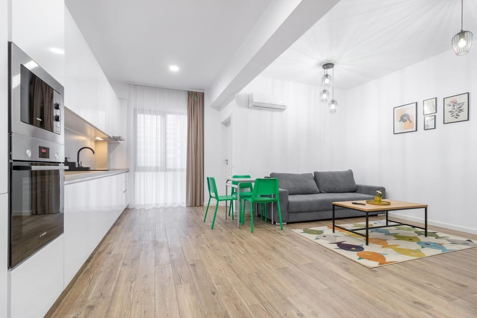 Kitchen or kitchenette, Living room, Seating area, Dining area, minibar, pet friendly