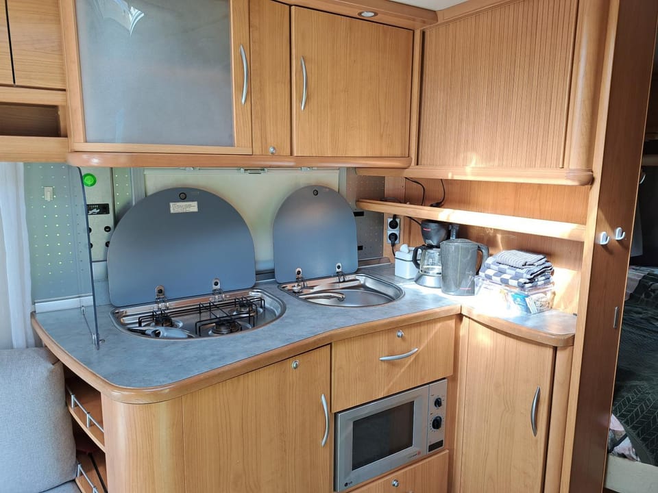 Camping de Zandhorst, Toercaravan Fendt Campground/ 
RV Resort in Friesland, Netherlands