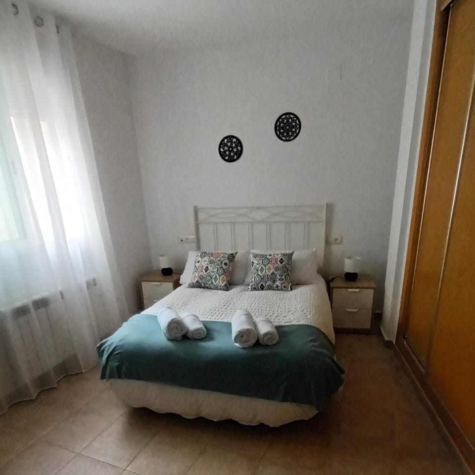 Bed, Photo of the whole room, Bedroom, towels, wardrobe