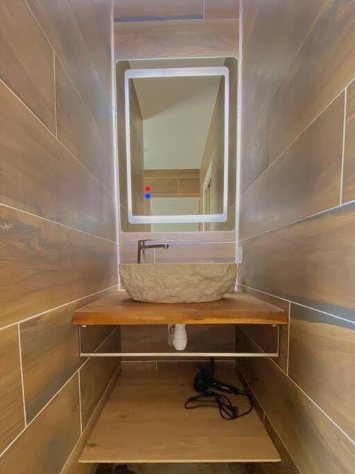 Bathroom, hair dryier