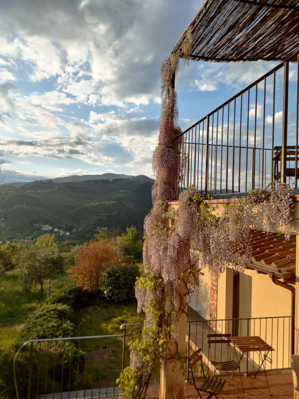 Property building, Spring, Natural landscape, View (from property/room), Balcony/Terrace, Mountain view
