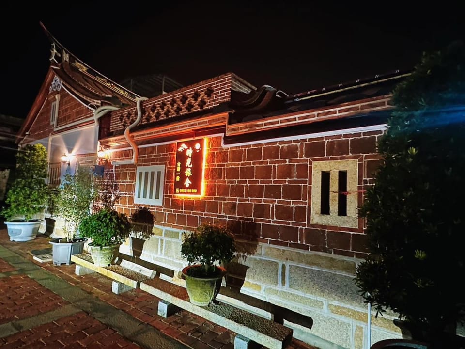 Property building, Night, Garden view