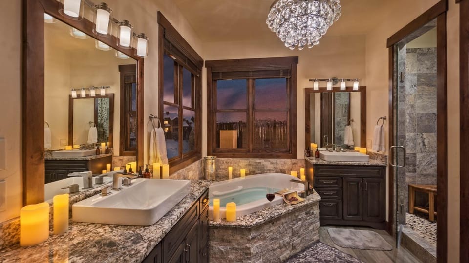 Bathroom, Bath, towels