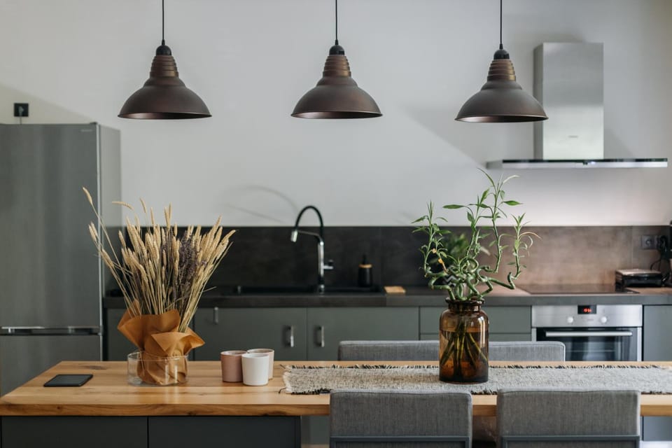 Kitchen or kitchenette, Dining area, pet friendly, stove