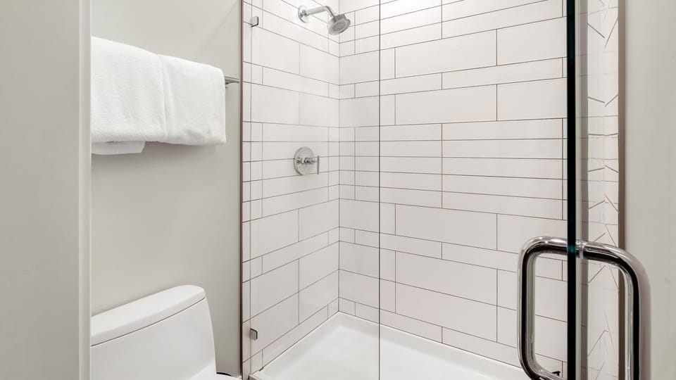 Shower, Toilet, towels