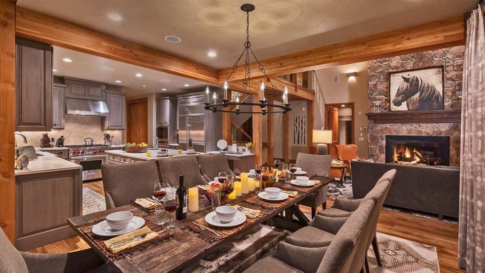 Dining area, furniture, kitchen