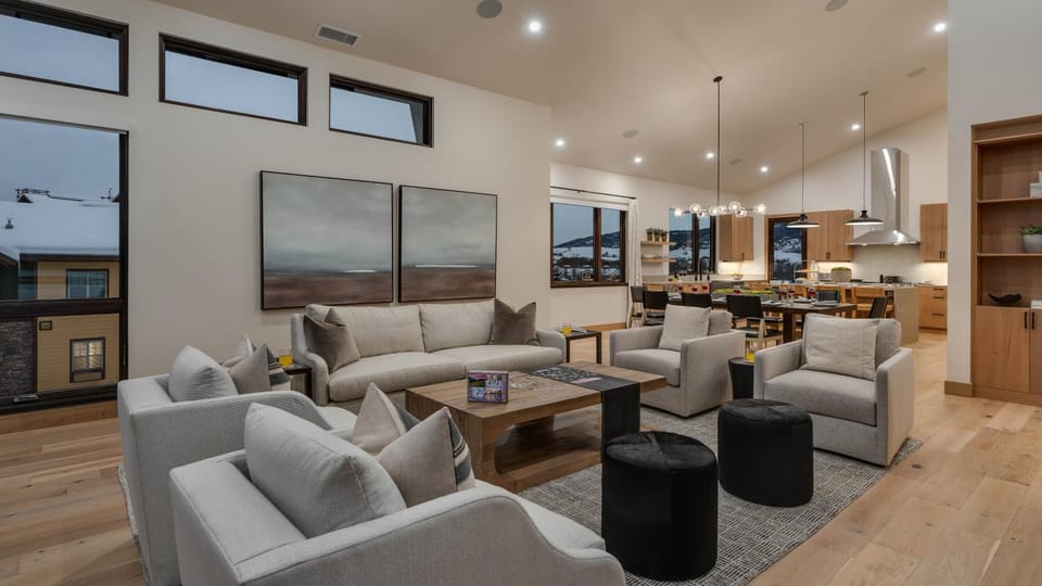 Living room, Seating area, Dining area, furniture, kitchen